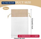 10 Pcs Small Mesh Gift Bags With Drawstring 4    6 In  Burlap And Organza Gift Ba