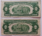 1953   1953 A Red Seal Star  2 Notes  lot Of 2 