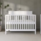 Baby Crib 5-in-1 Convertible Full Size White Greenguard Gold Dream On Me