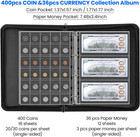 Coin Collection Supplies Holder For Collectors With Handle  Fireproof 400 Pocket
