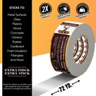 Buck Aluminum Foil Tape     2 Inch X 216ft  72 Yd   3 6 Mil     Hvac Tape For Ductwo
