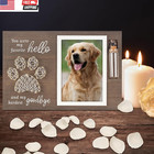 Dog Memorial Picture Frame With Pet Urns For Dogs Ashes  Pet Condolences Photo F