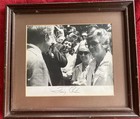 Framed  Autographed Photo Of President Jimmy Carter W provenance