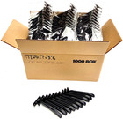 1 000 Pack Black Disposable Razors - No Lube Strip