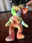 Extremely Rare Retired Peace Beanie Baby 1996 Birth Date 02 01 1996 With Tag   
