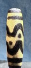 Tibetan Old Agate Ocean Wave Dzi Bead  Magical Talisman  Nice Weathering     