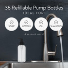 36 Pack Empty Pump Bottles 8oz     Clear Plastic Refillable Containers