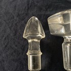 Vintage Cruet  Bottle Stoppers Lot Of 5 Clear Glass