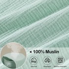 Hooded Baby Towels 2pack 100  Muslin Baby Bath Towels For Newborn 30 X 30 Inch