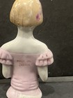 Antique Pincushion 3    Victorian Porcelain Pin Cushion Half  Doll Marked Japan