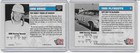 Two  2  Lee Petty Autographed Nascar Cards - 3x Grand National Series Champion