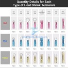 250  Heat Shrink Wire Connectors Electrical Ring Fork Spade Crimp Terminals Kit