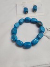Lee Sands Turquoise Howlite Bracelet And Earrings Set Nwt  52 