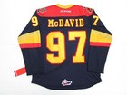 Connor Mcdavid Erie Otters Ohl Navy Ccm Premier 7185 Hockey Jersey