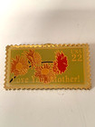 Post Office Stamp Lapel Pin 1987   love You  Mother   Usa 22 Cent Vintage