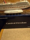 Carnival Cruise Line Collectible Model Cruise Ship Carnival Freedom