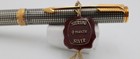 Parker Premier Ballpoint Pen Sterling Silver Cisel   Gold Trim Good-cond