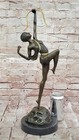 Art Deco Diana The Huntress Signed Bronze Statue Figurine Hot Cast Nude Statue