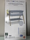 Delta Children Haven Beechwood Bassinet - Gray Stripes - Brand New