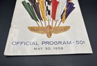 1958 Indianapolis 500 Official Program 42nd Indy 500 A j  Foyt Rookie Debut