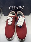 Chaps  Men s Shoes  size 7 5 Merlot Low Top Lace Up Memory Foam Sneakers Red