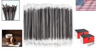 1000-pack Individually Wrapped Black Plastic Stirrer Straws - Restaurant Style