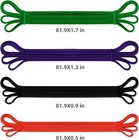 1pack 4pcs Resistance Bands Set Pull Up Gym Workout Exercise Fitness Strength