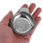 2pcs Stainless Steel Weigh Boats Mini Scale Trays With Pointed Mouth  Metal Weig