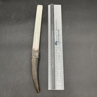 Rare Rhinoceros Horn Ivory And Sterling Silver Cuff Page Turner
