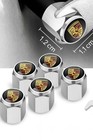5 Pieces Sport For Porsche Car Tire Valve Cap Valve Stem Cover Air Dust Caps 