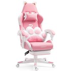 Cat Ear Gaming Chair Computer Racing Gamer Office Chair Swivel 6position Recline