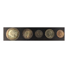 1950 Canada Silver Year Set  Five  Coins Toned  10