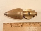 Vtge 8 Oz Stanley No  1 Brass Plumb Bob With Integral Reel  unmarked  1874-1937