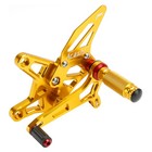 Racing Adjustable Rearsets Foot Pegs Gold For Kawasaki Zx6r Zx-6r 2024-2025