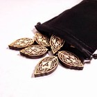 Norse Rune Set   Viking Elder Futhark Leaf Rune Set   Ash Wood Usa  Pagan Gift