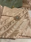 4 Vintage Hanky Boudoir Holders  Satin  Silk And French Lace  