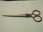 Wesler   Co Germany Vintage Sewing Scissors shears W  Case And Sterling Thimble 