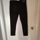 Levi s 711 Skinny Jeans Size 29x28 Mid Rise Stretch Denim Black Patch