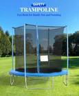 12ft Trampoline With Enclosure Net Outdoor Jump Rectangle Trampoline