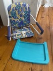 Vintage Graco Tot Loc Lock Clip On Table Top High Chair Booster Seat With Tray