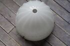 Brascolite Lamp Shade Opalescent Milk Glass 3 Hole Brass Accents 8 25    X 5 75 