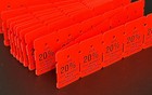    1 Day Sale    500pcs Clothes Clothing Merchandise Sale Price Tags Fluorescent Red