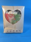 Vintage Red Heart Latch Hook Kit Coats   Clark 6615-01 Christmas Wreath 15 X 15