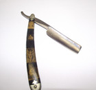 Vintage Novelty Cutlery Co  Girls Photo Folding Shaving Straight Edge Razor