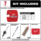 Milwaukee 49-56-9280 Heavy Duty Carbide Big Hawg Hole Cutter Kit - 7pc