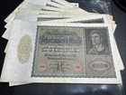 Obsolete World Bank Note  Lot Of 10 Germany 10000 Reichsbanknote Notes Wn-368