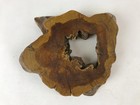 Japanese Wooden Flower Vase Stand Vtg Unique Kadai Board Ikebana Bonsai Wt469