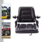 Black Universal Forklift Suspension Seat Fits Clark Cat Hyster Yale Toyota New