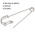 15pcs 2 17 Inch Large Safety Pins Metal Sewing Pins Silver Tone Office Home