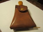 Vintage Souvenir Of Pittsfield Mass Brush With Leather Case 1950